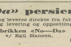 Bilde av Fabrikken No-Da persienner